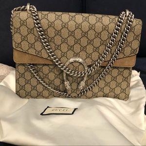 Gucci Dionysus suede and canvas.